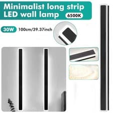 Image of LED Wall Lights Sconce Waterproof Outdoor Lamp Exterior Light Long Strip Modern