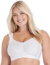 Image of Miss Mary of Sweden Freedom Bra Skin Relief Wireless Cotton Womens Lingerie 2363