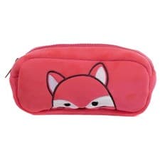 Image of Squishmallows Plush Pencil Case Red Stationary Storage Set Soft Plush Case New