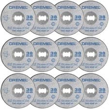 Image of Pack of 12 Dremel SC456 S456 EZ SpeedClic 38mm Metal Cutting Wheels