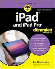 Image of iPad and iPad Pro For Dummies by Paul McFedries 9781394241286 NEW
