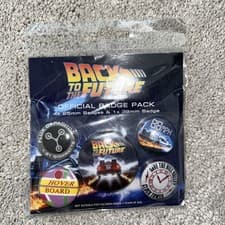 Image of Back To The Future Delorean Badge Pack