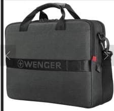 Image of Brand New Wenger MX ECO Brief 16" Laptop Briefcase with Tablet Pocket - Charcoal
