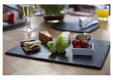 Image of New Black Slate Rectangular Cheeseboard by The Just Slate Company 30cmx22cm
