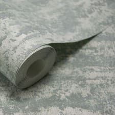 Image of Plain Teal Wallpaper Textured Industrial Effect Paste The Wall Free Match Office