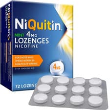 Image of NiQuitin Mint 4 mg Lozenges - Effective Smoking Craving Relief- 72 Lozenges