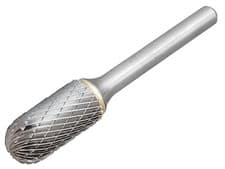 Image of Dormer Solid Carbide Bright Rotary Burr Ball Nosed Cylinder 3 x 3mm
