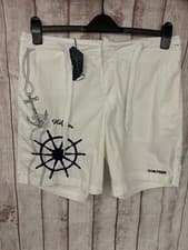 Image of TOMMY HILFIGER Mens Swim Shorts Medium Portland Embroidered Anchor Nautical BNWT