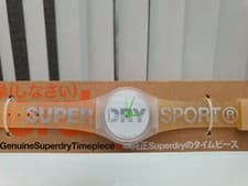 Image of New SUPERDRY Watch Mens Boys Ladies Teens White/Cream Silicone strap RRP£89!(SD2