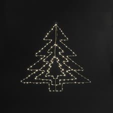 Image of Christmas Lights Tree LED Silhouette Warm White LED's 64cm - In or Outdoor Use