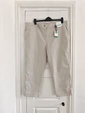 Image of Joules chino Hesford crop trousers size 20 beige pockets BNWT