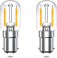 Image of 2-Pack BA15D 2W LED Bulb Replacement - 15W Incandescent Equivalent, Warm White