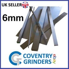 Image of Ground Flat Stock Gauge Plate 6mm Thickness - 01 Tool Steel - Widths 6mm-300mm