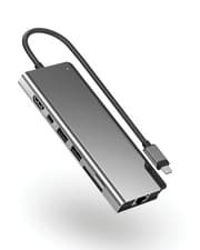 Image of ALOGIC USB-C 4K Dual Display Dock; 100W Power Delivery; 2x USB-A; USB-C; HDMI; M