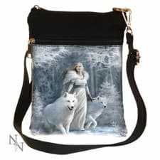 Image of SHOULDER BAG WINTER GUARDIANS SMALL ANNE STOKES DESIGN NEMESIS NOW LADIES NEW