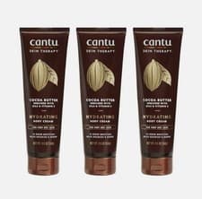 Image of Cantu Skin Therapy Hydrating Body Cream Cocoa Butter & Vitamin E. 3 X 240g