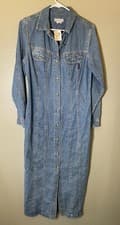 Image of Vintage Guess Denim Dress. Size 9. Made In USA. New With Tag.