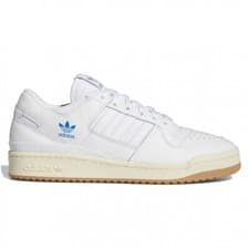 Image of Genuine Adidas Forum 84 Low ADV White/Blue Trainers Size UK 12, EU47 1/3
