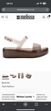 Image of Melissa Float Platform Sandals Uk 5 Mid Height