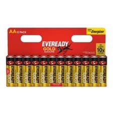 Image of 12 x EVEREADY AA GOLD Alkaline Batteries 1.5V ALKALINE LR6