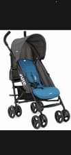 Image of Joie Nitro E Stroller - Blue with Raincover free delivery.