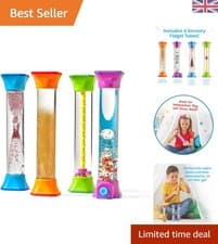 Image of Therapeutic Sensory Fidget Tubes - Set of 4 for Emotional Development & Focus