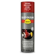 Image of Rust Oleum Hard Hat Metal Spray Paint Bright Red 500ml