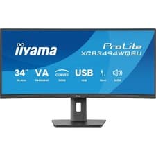 Image of iiyama ProLite XCB3494WQSU-B1 UWQHD 34 Inches Monitor Curved Monitor Black