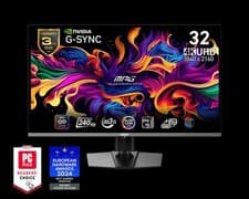 Image of MSI MPG 321CURX QD-OLED 32" Curved Gaming Monitor 4K UHD 240Hz HDMI 2.1 OLED UK