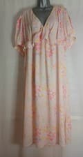 Image of CHI CHI LONDON Ladies pale pink floral midi dress size 16 bnwt (A841)
