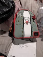 Image of BNWT Stranger Things Eddie Munson Cosplay Mini Backpack