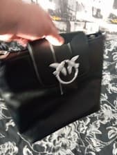 Image of bags for women pinko crossbody shoulder orginal pinko black women leather puff