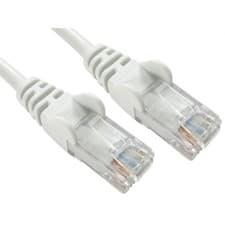 Image of Cables Direct 10m Cat5e Cable White Moulded Boot Ethernet Patch - TRT-610W