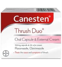 Image of Canesten Thrush Duo Oral Capsule & Cream | Complete Treatment | UK Pharmacy