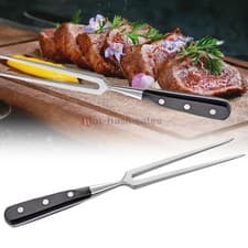 Image of Stainless Steel Meat Carving Forks Grill Steak Barbecue Fork Kitchen Party BBQ