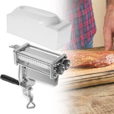 Image of Cast Iron Manual Meat Tenderizer with Handle for Kitchen Steak Use