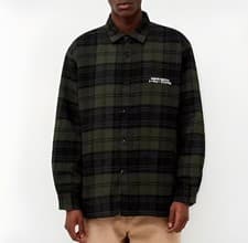 Image of Edwin SVEN SHIRT LINED LS  I031059 Ivy/Black Garment Washed L