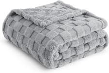Image of Large Soft Fleece Throw Blanket Warm Throw Over Bed Travel Double Super king UK