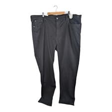 Image of Levi's 512 Slim Tapered Fit Jeans W50 L34 Nightshine Black Big & Tall RRP £100🚀