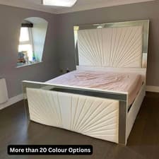 Image of Sunshine Bedframe in All Standard UK Sizes, Optional Storage & Mattress