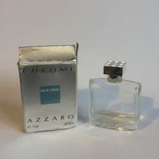 Image of Chrome Azzaro Eau de Toilette 7ml Rare Collectible boxed (damage on box)