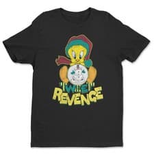 Image of Officially Licensed Looney Tunes Tweety - Tweet Revenge Mens T-Shirt