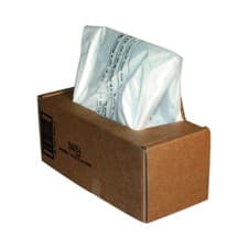 Image of Fellowes 75 Litre Shredder Clear Disposal Office Bin Liners Bags 50pk (36054)