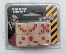Image of zombicide board game accesory GLOW IN THE DARK DICE expansion BRAND NEW, SEALED