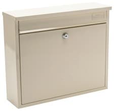 Image of Elegance Wall Mounted Stainless Steel Post Box, Antique Cream - 701562