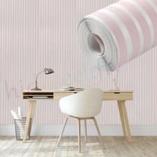 Image of Light Blush Pink Plain Textured Wallpaper Roll Bedroom Wall Paper Free No Match