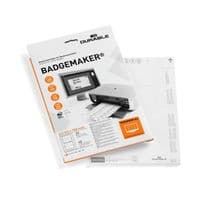 Image of Durable Badgemaker Insert Sheets 61x150mm (Pack of 40) 1459/02