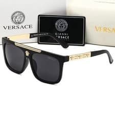 Image of Women’s Versace Square Sunglasses Men's Glasses Outdoor Riding With Box