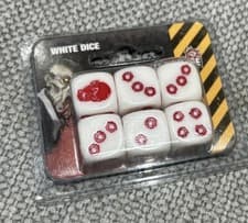 Image of zombicide board game accesory WHITE DICE expansion BRAND NEW, SEALED