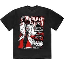 Image of Disney 101 Dalmations 'Cruella Tour' (Black) T-Shirt